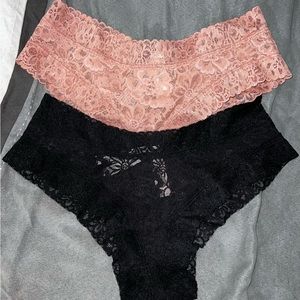 Two pairs of NWT VICTORIAS SECRET Cheekster Panties Size M
